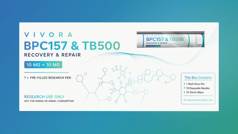 BPC-157 & TB-500 research pen packaging