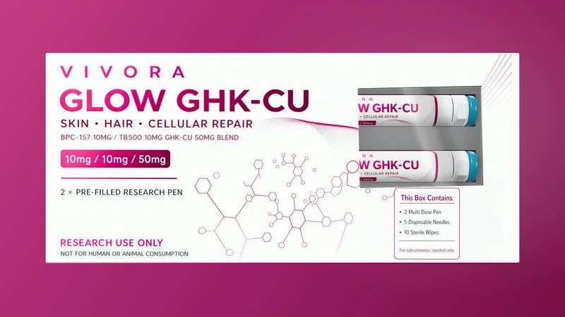 GLOW GHK-Cu research pen packaging