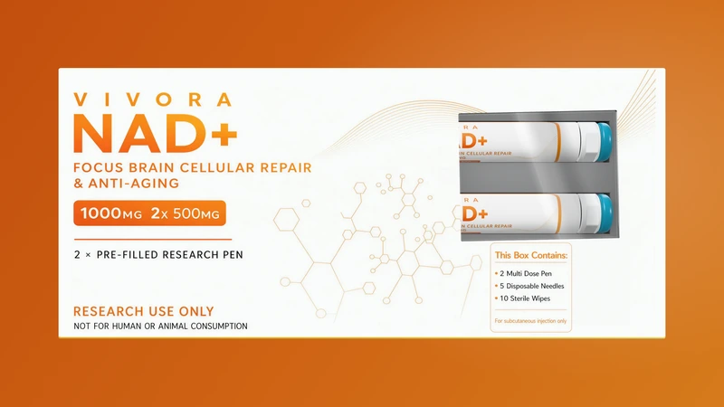 NAD+ research pen packaging